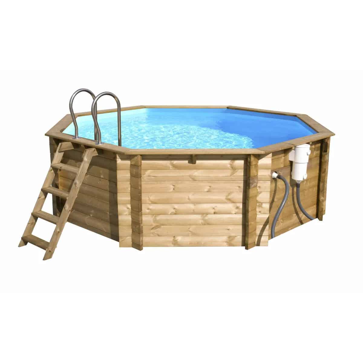 Piscine en bois BWT Tropic Octo 414 (hauteur 1,20 mètre)