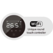 Commande tactile infrarouge avec WiFi pour le chauffage de la piscine.