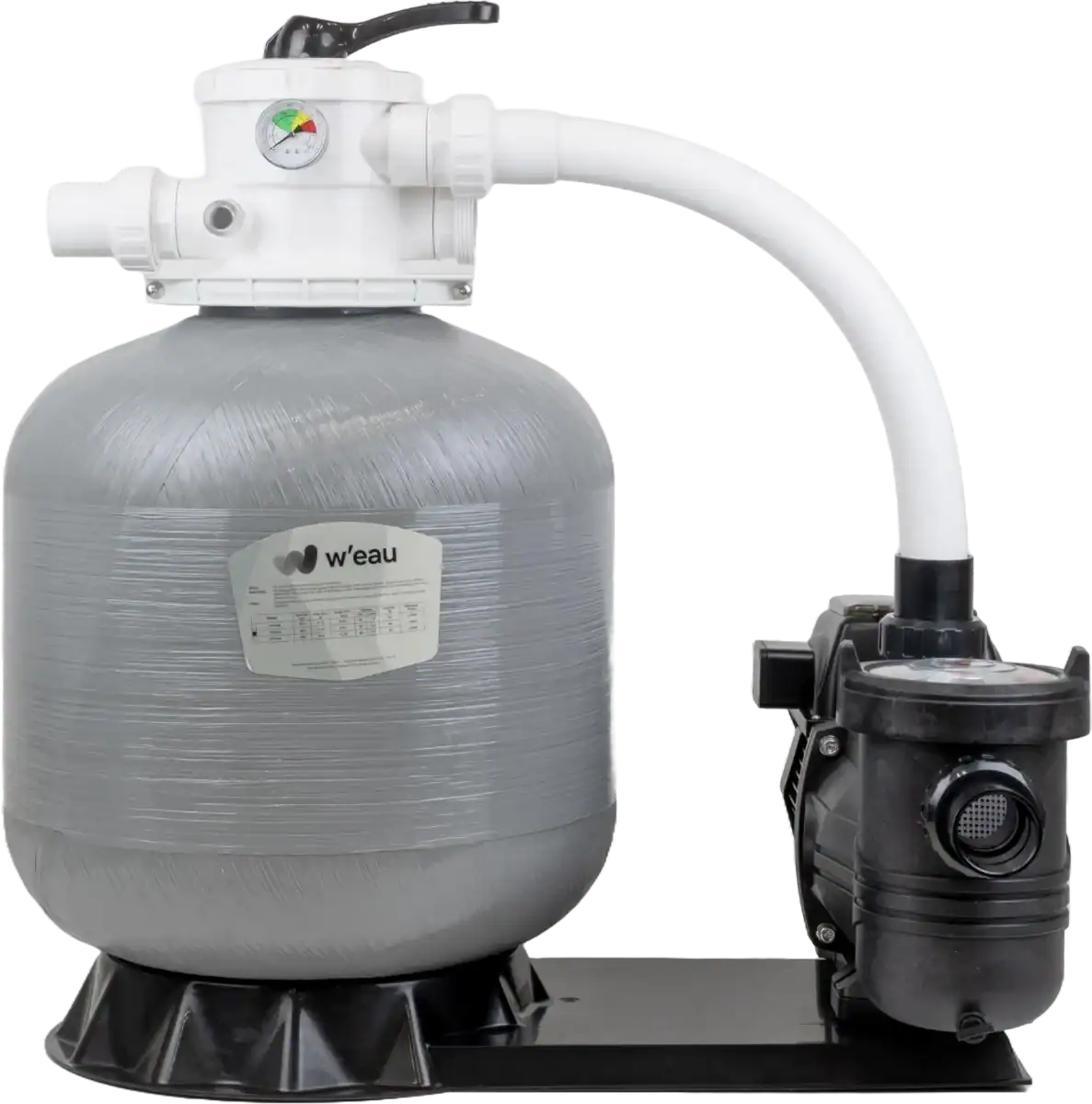 Kit filtre à sable pour piscine, W'eau VPP-400, 6 m³/h, avec pompe et filtre.