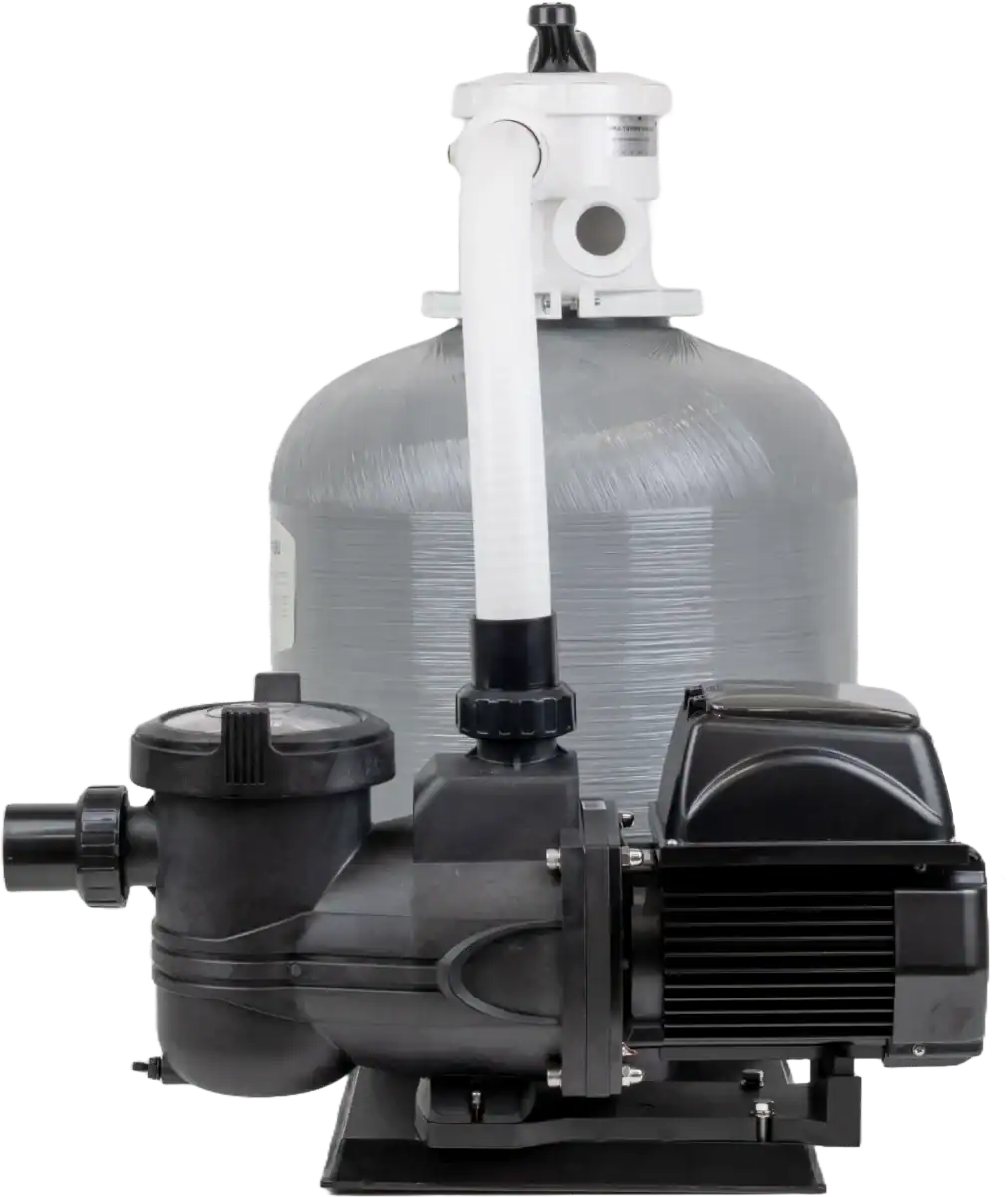 Kit filtre à sable pour le nettoyage de piscine, adapté pour une capacité de 6 m³/h.