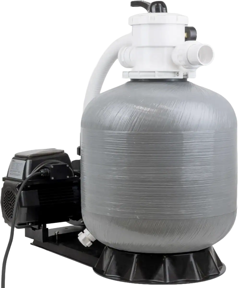 Kit filtre à sable pour le nettoyage de piscine, 6 m³/h, adapté aux piscines privées.