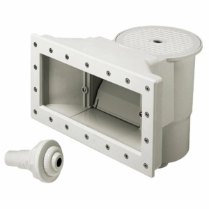 Skimmer Kokido avec large embouchure d'aspiration et injecteur pour le nettoyage de la piscine.
