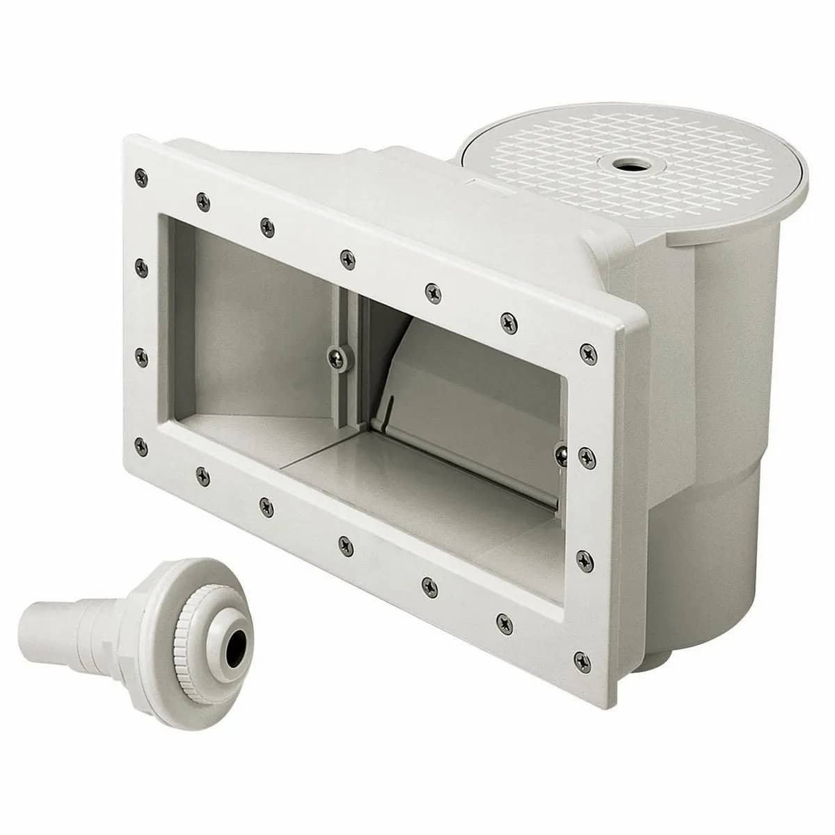 Skimmer Kokido bouche d'aspiration large blanc + buse d'injection