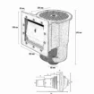 Skimmer Kokido avec bouche d'aspiration étroite et injecteur pour le nettoyage de la piscine.