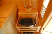 Sauna extérieur compact de luxe du Holl's Sauna Gaïa Bella avec accessoires, idéal pour la détente au.