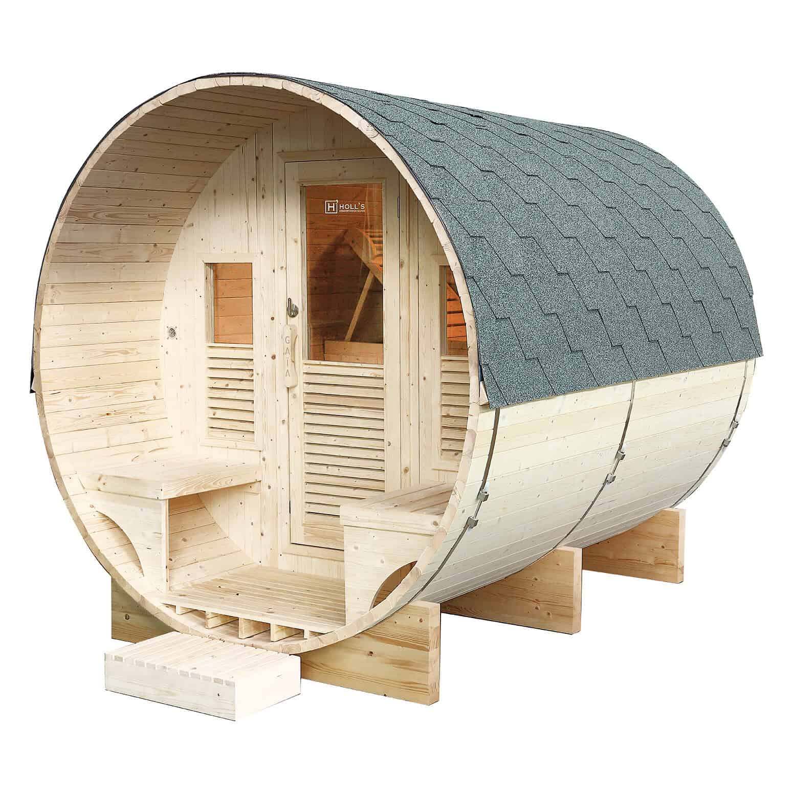 Holl's Gaïa Luna Sauna extérieur – jusqu'à 6 personnes avec accessoires