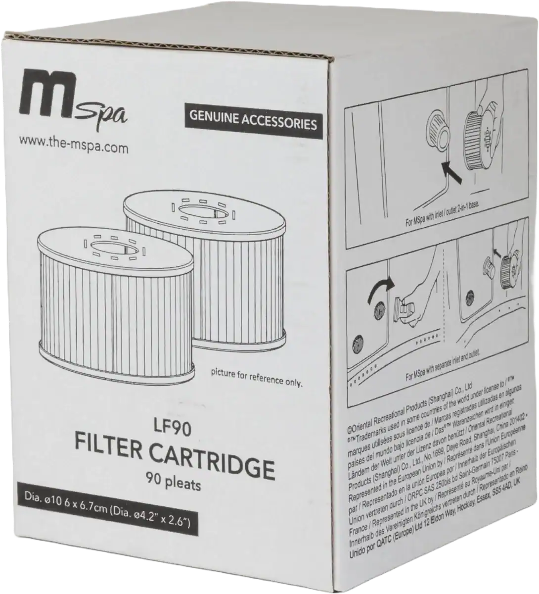 Cartouche de filtre pour piscines MSpa, 2 pièces.