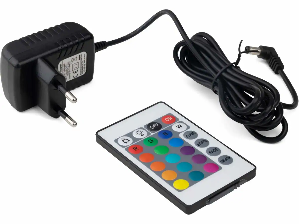Bar de spa flottant avec éclairage LED et télécommande pour un éclairage d'ambiance.