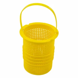 Panier de pompe pour pompe de piscine Speck Badu Magic, jaune, adapté pour le filtre et les accessoires de pompe.