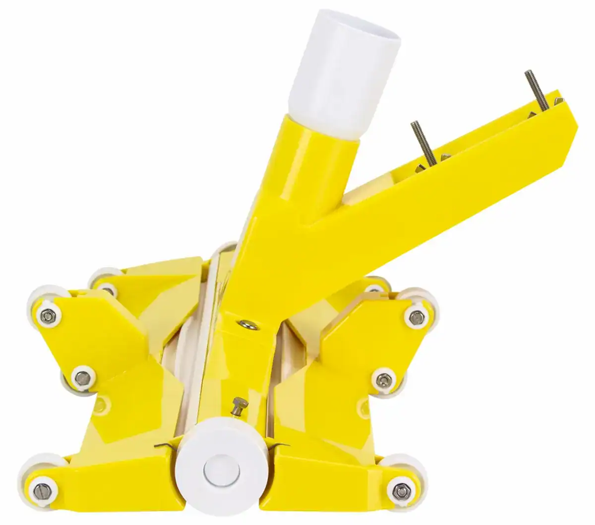 Aspirateur de fond Fairlocks pour le nettoyage de piscine, jaune, design compact.