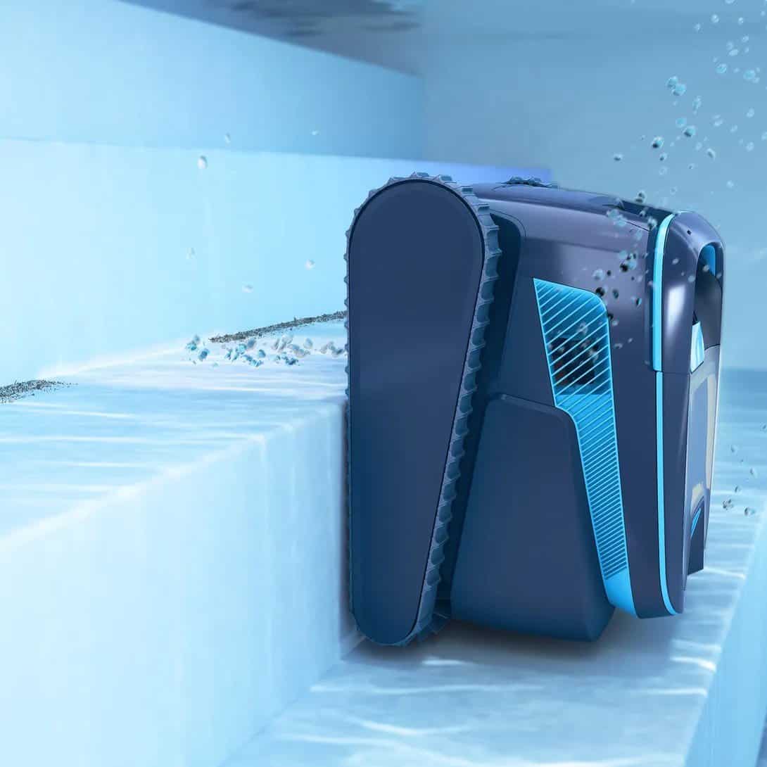 Robot de piscine automatique pour le nettoyage et l'entretien.
