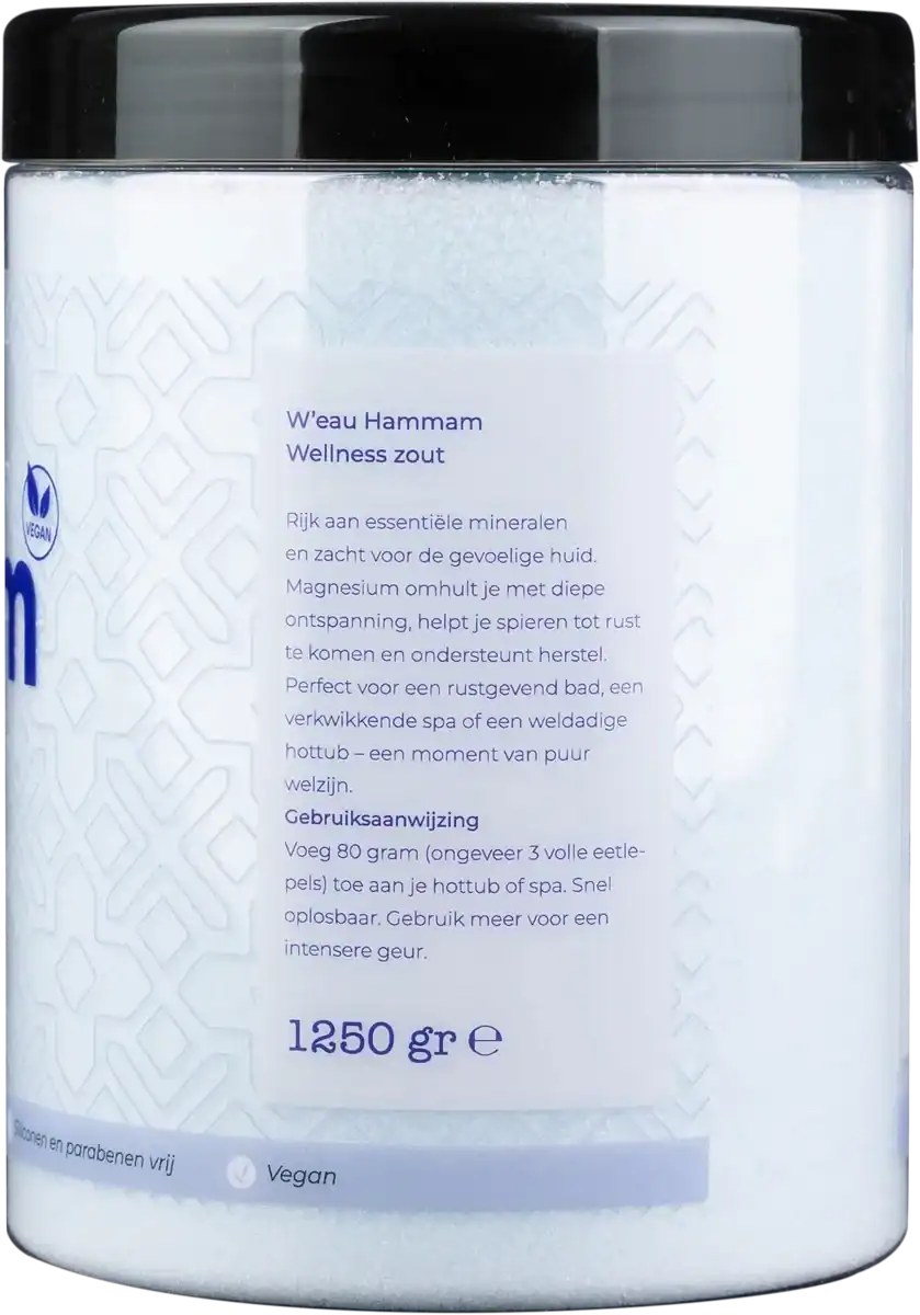 Sel de bain Hammam pour la détente et le bien-être, 1250 grammes.