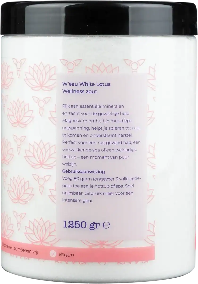 Sel de bain W'eau - White Lotus - 1250 grammes