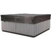 Housse de protection pour spa de 200x200 cm, imperméable et résistante aux UV.