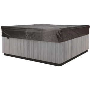 Housse de protection pour spa de 200x200 cm, imperméable et résistante aux UV.