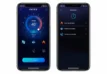 Smartphone avec application pour régler la température de la piscine et les filtres.