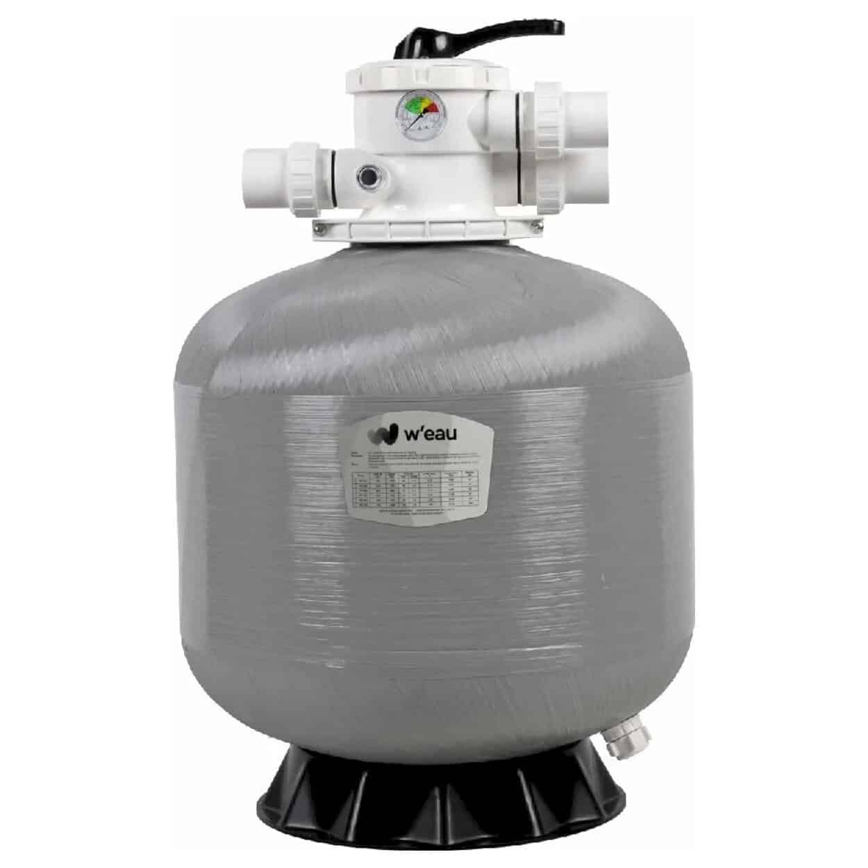 W'eau TPP-500 filtre à sable renforcé polyester top mount 12m³
