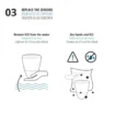 Capteur d'eau salée Ondilo ICO pour le contrôle de l'eau de piscine.