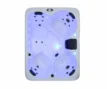 Spa de luxe pour 4 personnes avec éclairage LED et jets de massage pour la détente.