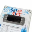 Protection antigel numérique pour piscines avec écran et boutons de commande.