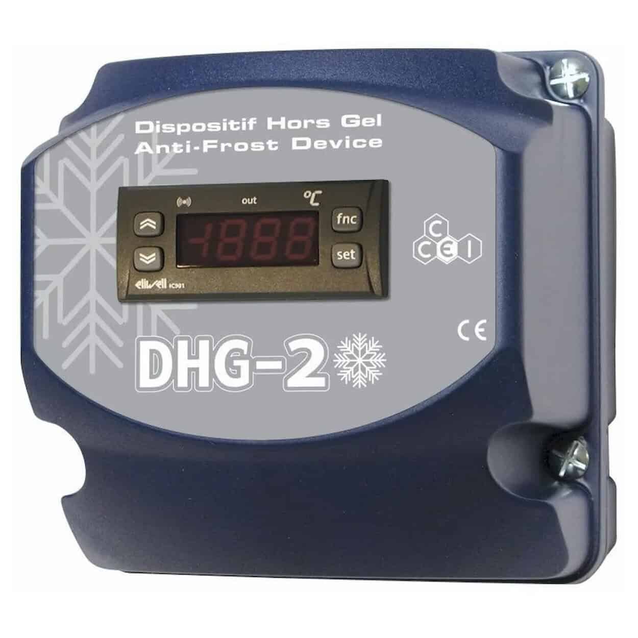 Coffret antigel pour le chauffage et les systèmes de gestion de la piscine.