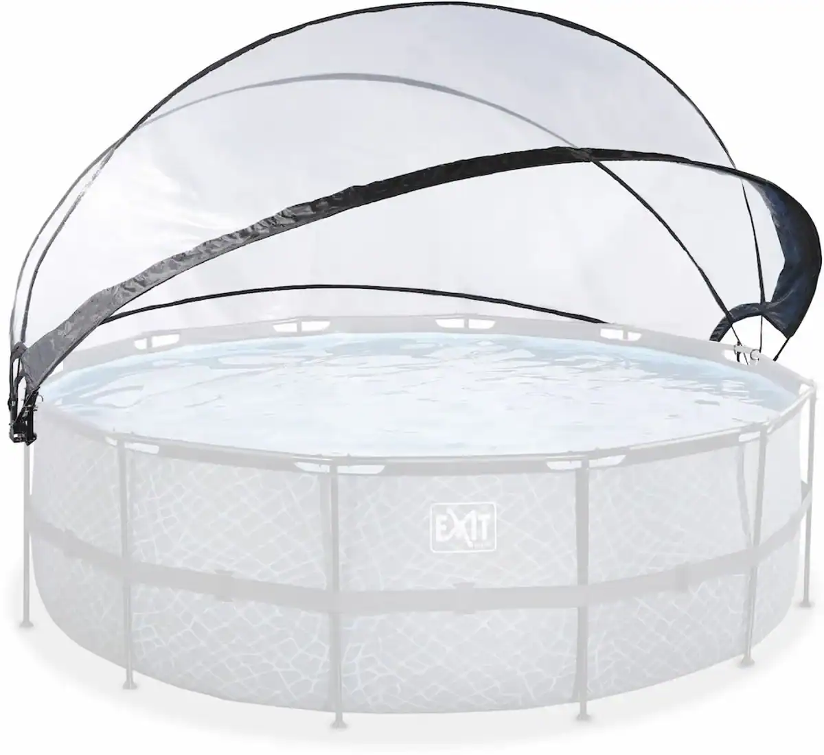 Bâche d'abri Exit ECO ronde 427 cm, universelle pour piscine d'un diamètre de 427 cm.