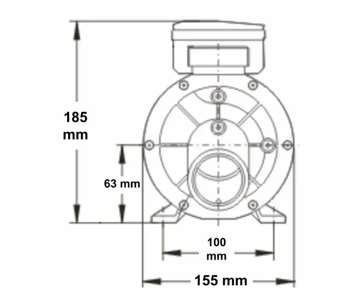 Pompe de circulation pour spas et piscines, économe en énergie et durable.