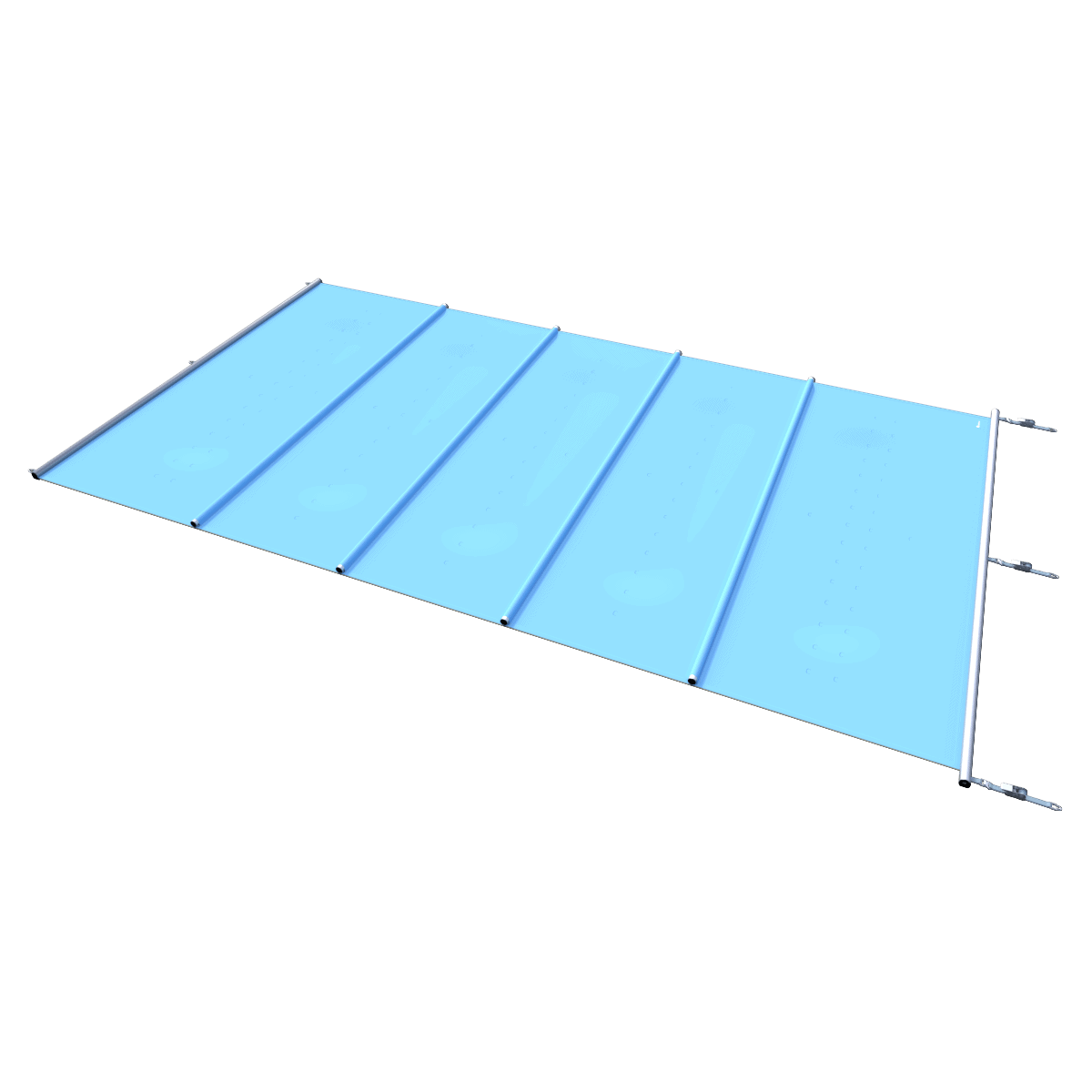 Couverture de sécurité pour piscines, bleu, par m².