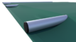Couverture de sécurité verte pour piscines, au m².