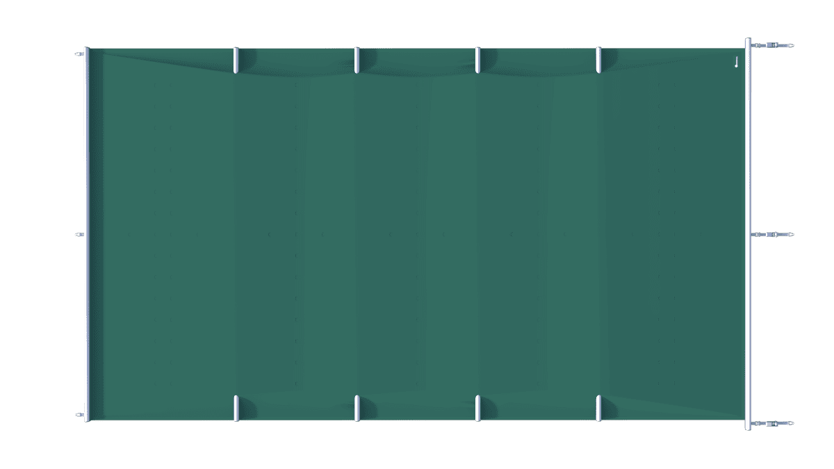 Couverture de sécurité pour piscines en vert, au m².
