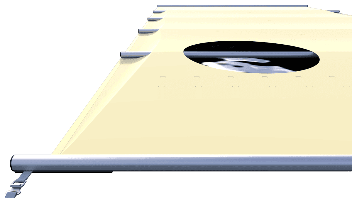 Couverture de sécurité pour piscines en Vanille, au m².
