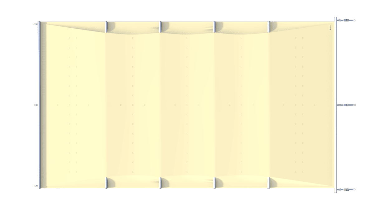 Couverture de sécurité pour piscines en Vanille, parfaite pour une protection et une intimité supplémentaires.