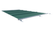 Couverture de sécurité pour piscines, verte, au m².