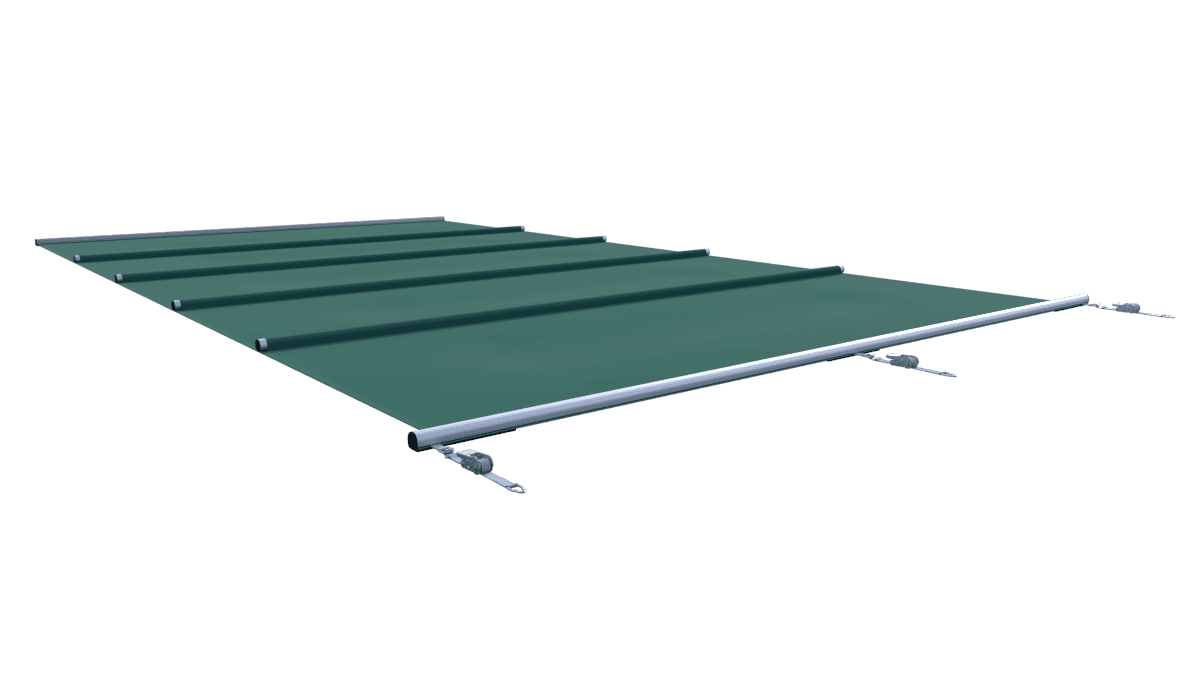 Couverture de sécurité pour piscines, verte, au m².