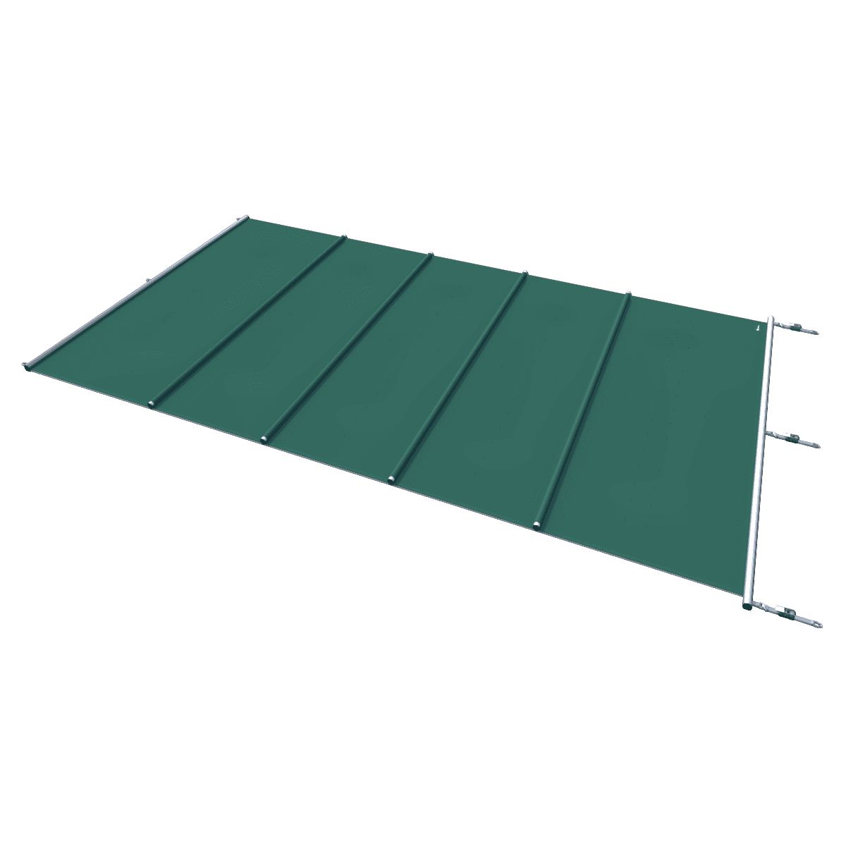 Couverture de sécurité pour piscines, verte, au m².