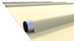 Tube de sécurité pour couverture de piscine en couleur vanille.