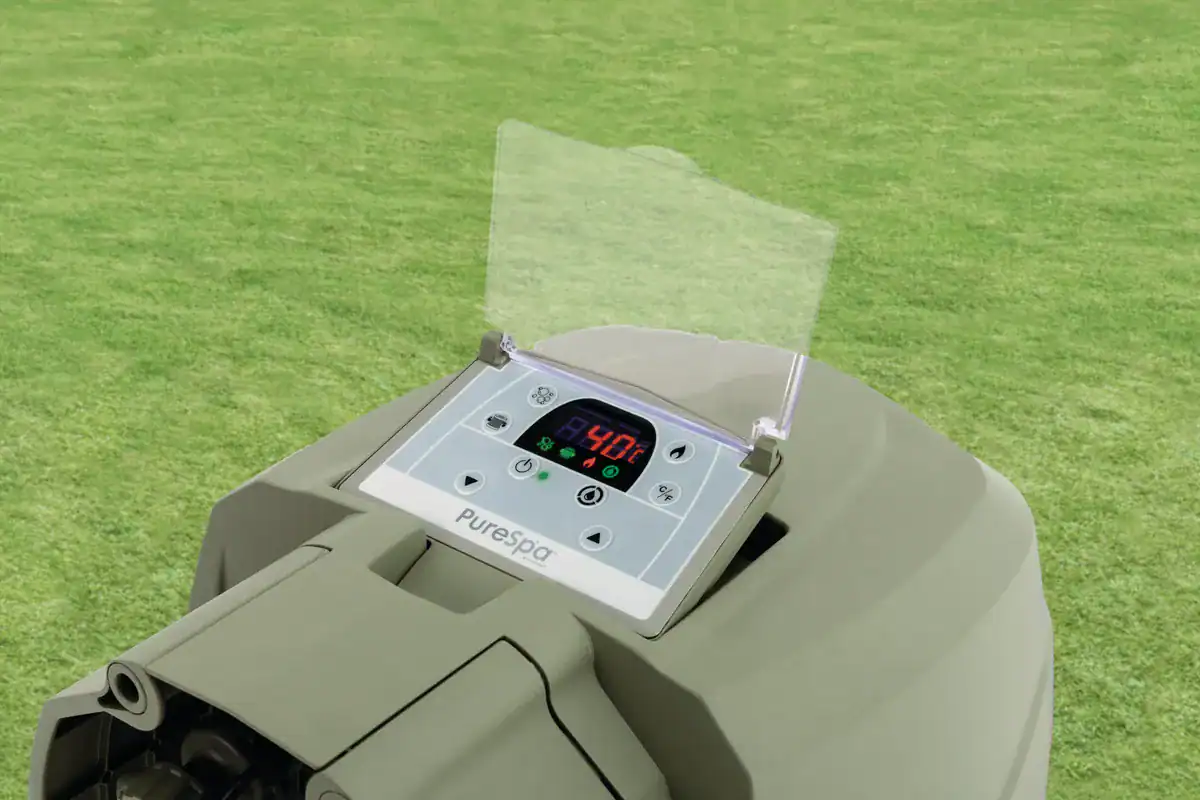 Intex Pure Spa Bubble massage Olive Green, spa gonflable 4 personnes pour une détente ultime.