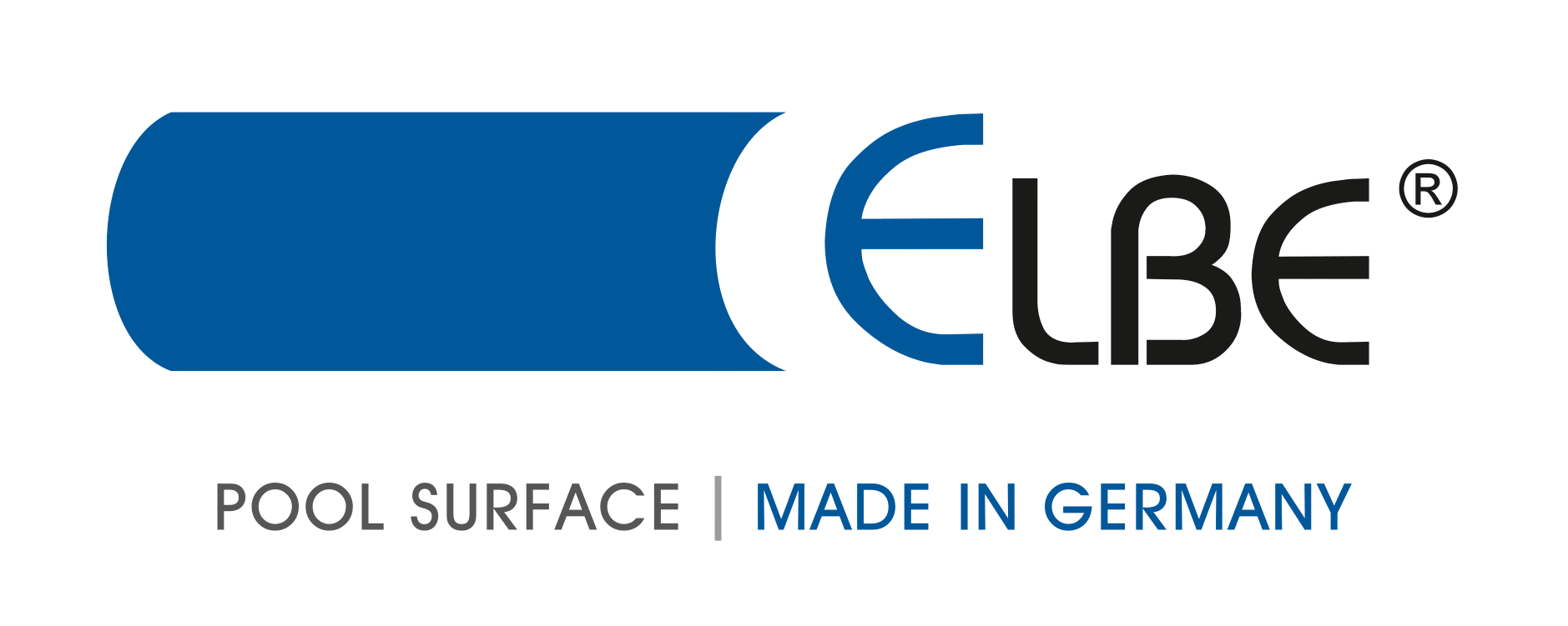 Logo de Piscine.shop avec surface de piscine et qualité allemande.
