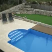 Liner de piscine bleu 1,65x25m pour une finition durable de la piscine.
