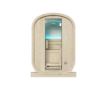 Sauna extérieur compact de luxe Holl's Sauna Gaïa Urban, design moderne.
