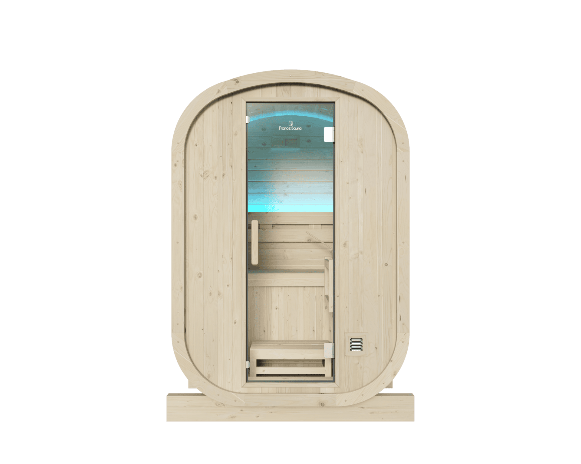 Sauna extérieur compact de luxe Holl's Sauna Gaïa Urban, design moderne.