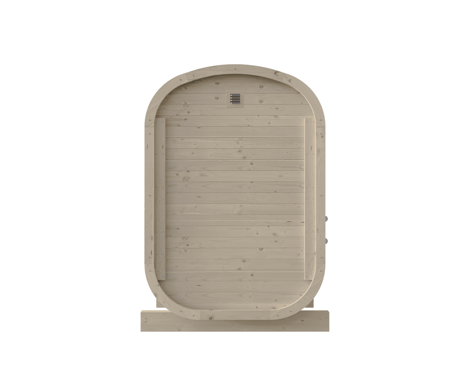 Sauna extérieur compact de luxe pour la détente et le bien-être.