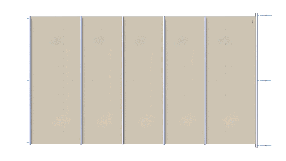 Bâche de sécurité pour piscine, beige, par m².