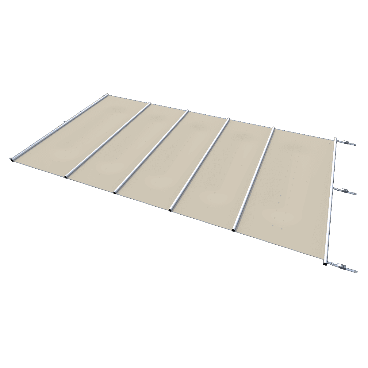 Bâche de sécurité pour piscines, beige, par m².