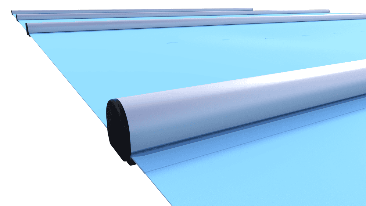 Couverture de sécurité bleue "Segment" pour piscines, au m².