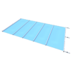 Bâche de sécurité "Segment" en bleu pour piscines, par m².