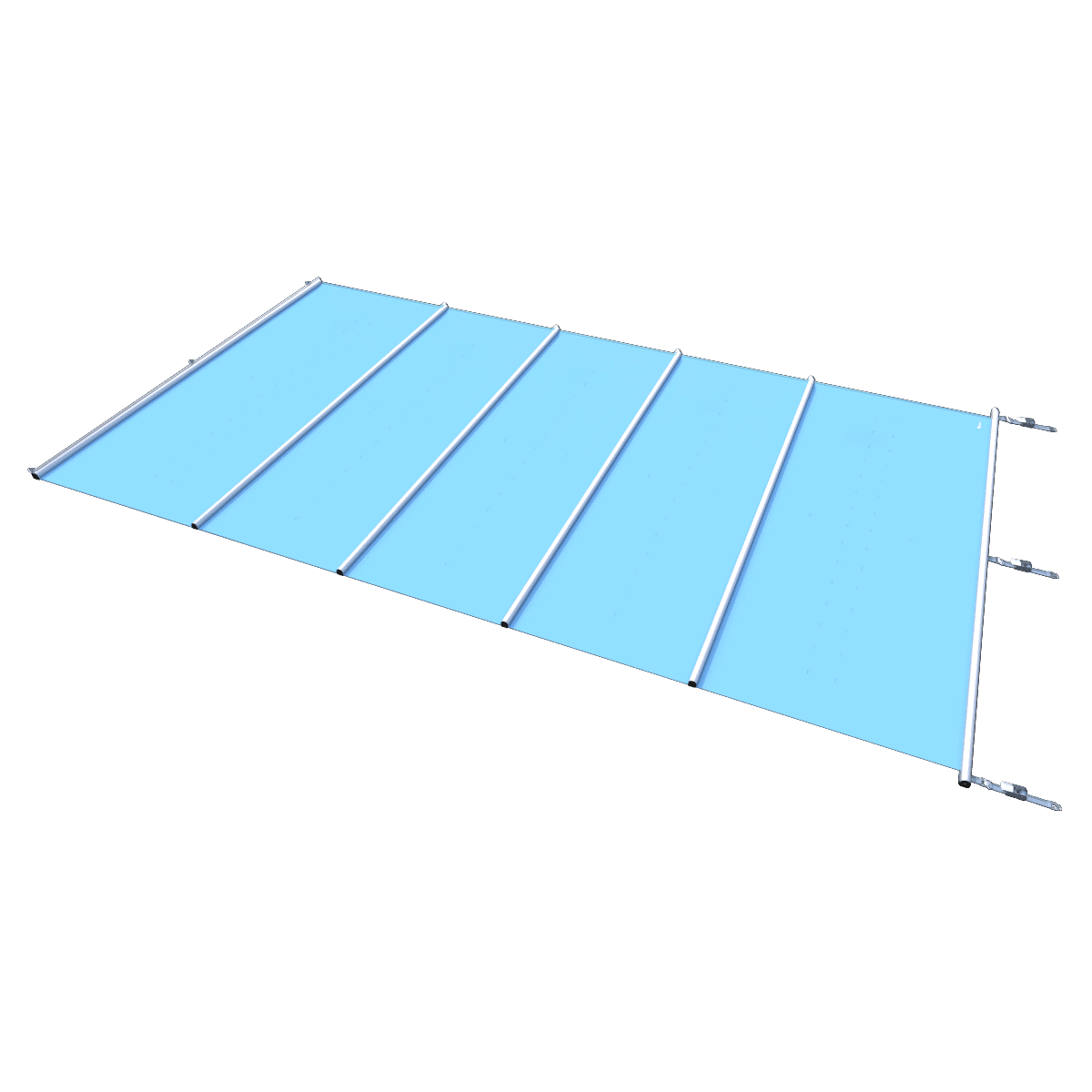 Bâche de sécurité "Segment" en bleu pour piscines, par m².