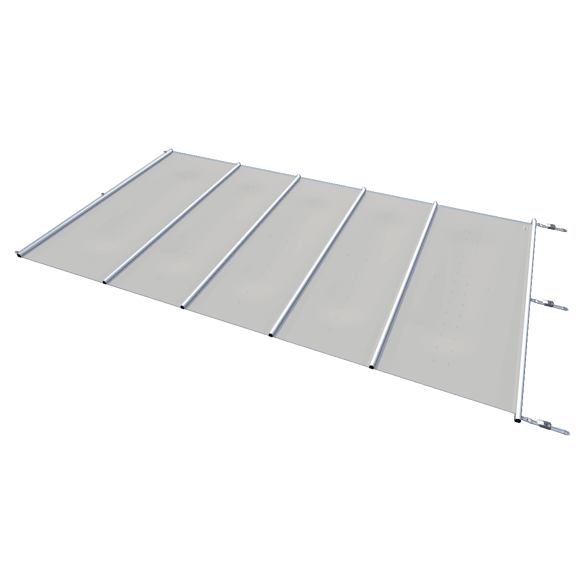 Bâche de sécurité pour piscines, gris clair, par m², adaptée pour une sécurité et une protection supplémentaires.