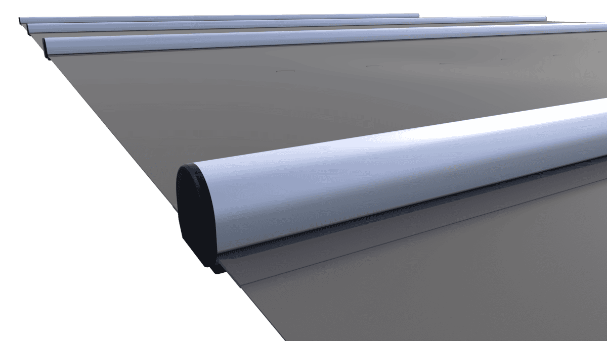 Couverture de sécurité segment gris foncé pour piscines, au m².