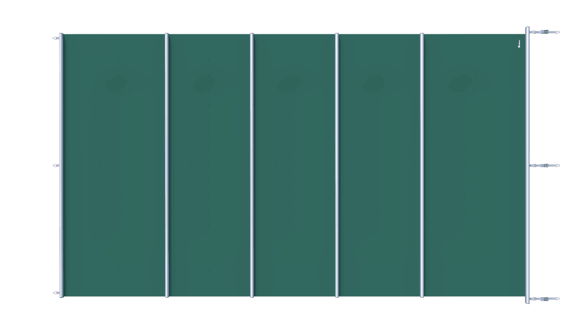 Couverture de sécurité verte pour piscines, au m².